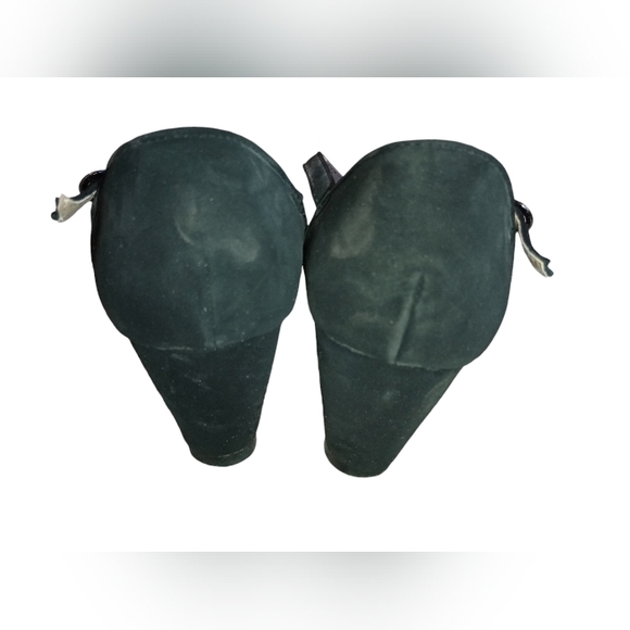 NWT Forever ( 7.5) black jeweled wedge sandals - Picture 3 of 5